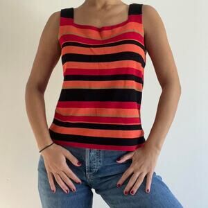 90s striped tank top size small